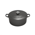Cocotte ronde gris galet 24 cm Le Creuset
